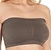 Padded Bandeau Top Bando Bra for Women Tube Tops (One Size, 2 Black, White, Taupe, Pink, Tan)