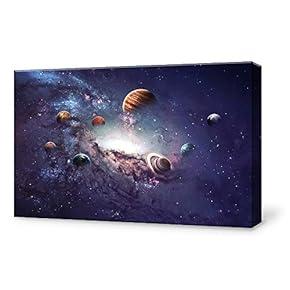 Canvas Wall Art Galaxy System Modern Home Decor Canvas Painting Wall Decoration for Bedroom Living Room 12x18 inches