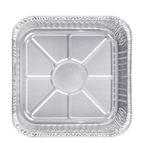 2 Square+Disposable+Aluminum+Cake+Pans