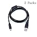 SN-RIGGOR 2 Packs Replacement USB Cable For Image Transfer / Supports Charging in Selected models Olympus CB-USB5 / CB-USB6 USB Cable Cord Lead for Camedia / Creator / Mju / Mju Tough / Pen / S