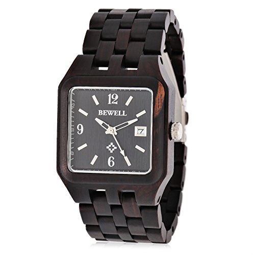 wooden quartz watch