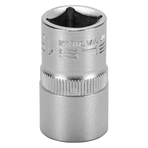 STELS Soquete Sextavado 15 mm, Encaixe 1/2", Aço CrV para Manutenção e Reparos