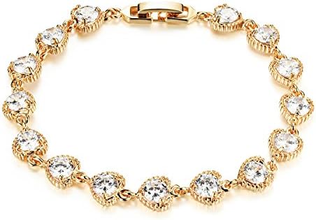 Tiffinys Jewelry Heart - Shaped Diamond Dracelet Zircon For Women