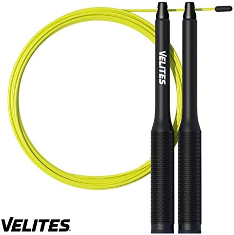 Skipping Rope for Crossfit Vropes Fire 2.0 by VELITES | Weighted Speed Rope For Double Unders [Weights Not Included]. Also for Fitness Boxing and MMA
