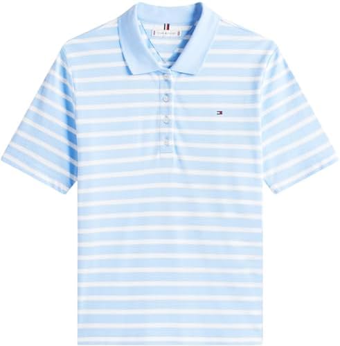 Polo Manches Courtes Femme 1985 Pique Regular Fit, Multicolore (Breton STP Vessel Blue/Ecru), XXS