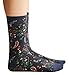 Bellady Women Lady's 5 Pair Bohemian Vintage Style Cotton Crew Socks,Multi Color