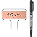 Hotop 40 Pieces Metal Plant Label 10 Inch Copper Plant Labels Stainless Steel Plant Markers Waterproof Reusable Banner Copper Metal Plant Labels with Marker Penthumb 3