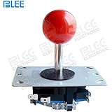 BLEE Red Ball Arcade Joystick DIY Control Joystick with Microswitch 8 Way Fighting Stick Parts for Arcade Game