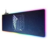 Mouse Pads Attack On Titan Led Gaming Mouse Pad XL