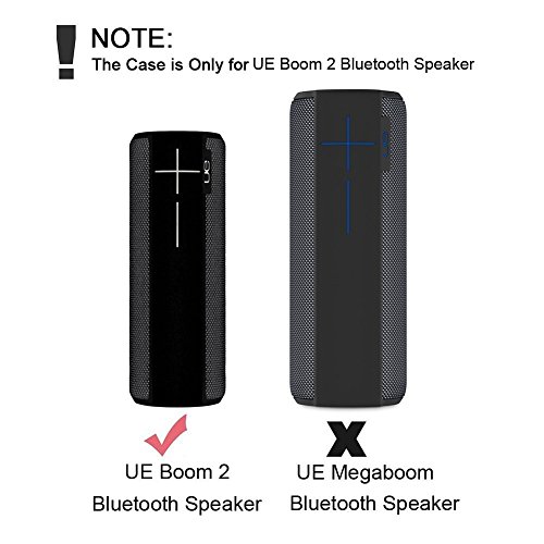 Hard Case Travel Carrying Storage Bag for Ultimate Ears UE Boom 2 / UE Boom 1 Wireless Bluetooth Portable Speaker. Fits USB Cable and Wall Charger - Black - Thumbnail 2