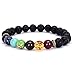 Vitality Extracts 7 Chakra - Essential Oil Diffuser Bracelet Aromatherapy, Meditation, Crystals and Healing Stones, Stress Relief, Chakra, Handmade