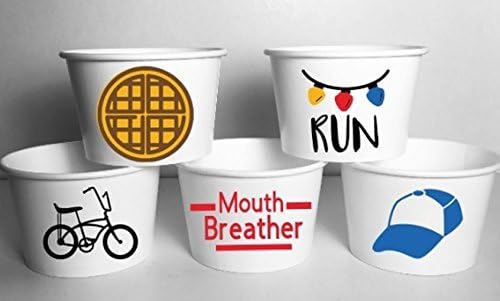 STRANGER Inspired PARTY Snack Cups SET OF 12 Food Treats Favors Ice cream cup