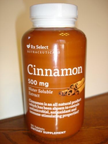 Rx Select Nutraceuticals Cinnamon 500 mg Supplement 90 Tablets by Rx Select Nutraceuticals