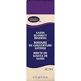 Wrights 117-794-064 Single Fold Satin Blanket Binding, 2 by 4-3/4-Yard, Purple