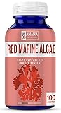 Ahana Nutrition Red Algae Capsules – Natural Antioxidant Supplement for Aiding Blood Circulation and Immune System Support (450mg – 100ct)