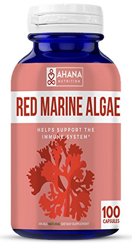Ahana Nutrition Red Algae Capsules - Natural Antioxidant Supplement for Aiding Blood Circulation and Immune System Support (450mg - 100ct) Ahana Nutrition Red Algae Capsules - Natural Antioxidant Supplement for Aiding Blood Circulation and Immune System Support (450mg - 100ct)