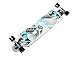 WiiSHAM 42 Inchs Professional Speed Downhill Drop Through Complete Longboard Skateboard