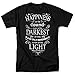 Popfunk Harry Potter Dumbledore Happiness Quote T Shirt & Exclusive Stickers (Large) Black