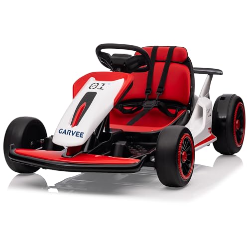 Garvee 24V Electric Go Kart for Kids 6-12 Years Old, Drift Kart with 2 * 200W D…