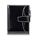 FT FUNTOR Small Wallet for Women Genuine Leather Bifold Compact RFID Blocking Small Womens Wallet with ID Window
