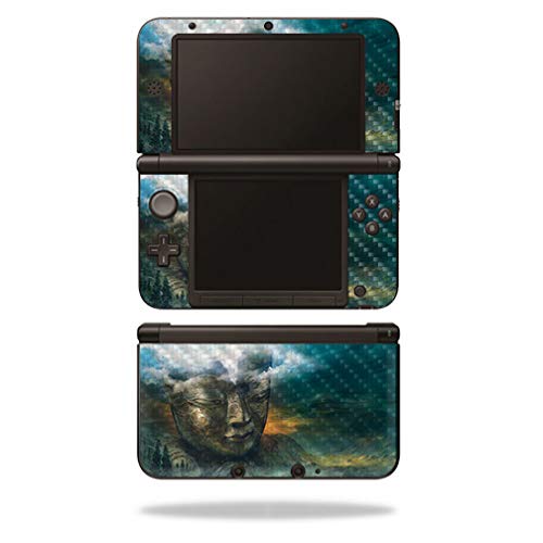 MightySkins Carbon Fiber Skin for Nintendo 3DS XL Original (2012-2014) - Insigh…