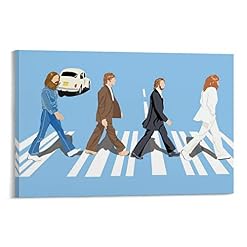 XYDQ The Beatles – Abbey Road Poster sur toile et décoration murale Motif Abbey Road 50 x 75 cm - Les Beatles, Paul McCartney, John Lennon, RIngo Starr, George Harrison