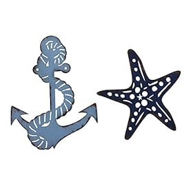 Anchor Starfish Wall Decor Beach Decor Shabby Chic Decor Wall Art Farm,Ocean Bathroom Laundry Room Living Room Kitchen… 41sdPsdqK3L
