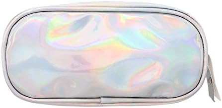 Liliam Shiny Holographic Pencil Case Stationery Pouch Cosmetic Makeup Evening Party Bag Clutch