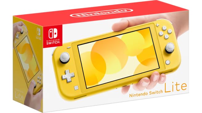 Nintendo Switch Lite Console – (Japanese Version) | Handheld Gaming System | Compact & Lightweight | Region-Free | Built-in Controls | Great for Travel & Kids | Japanese Packaging (Yellow)