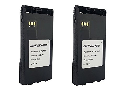 Banshee 2 Pack 7.5Volt 2500mAh NTN9858 Li-Ion Battery for Motorola XTS1500 XTS2500 MT1500