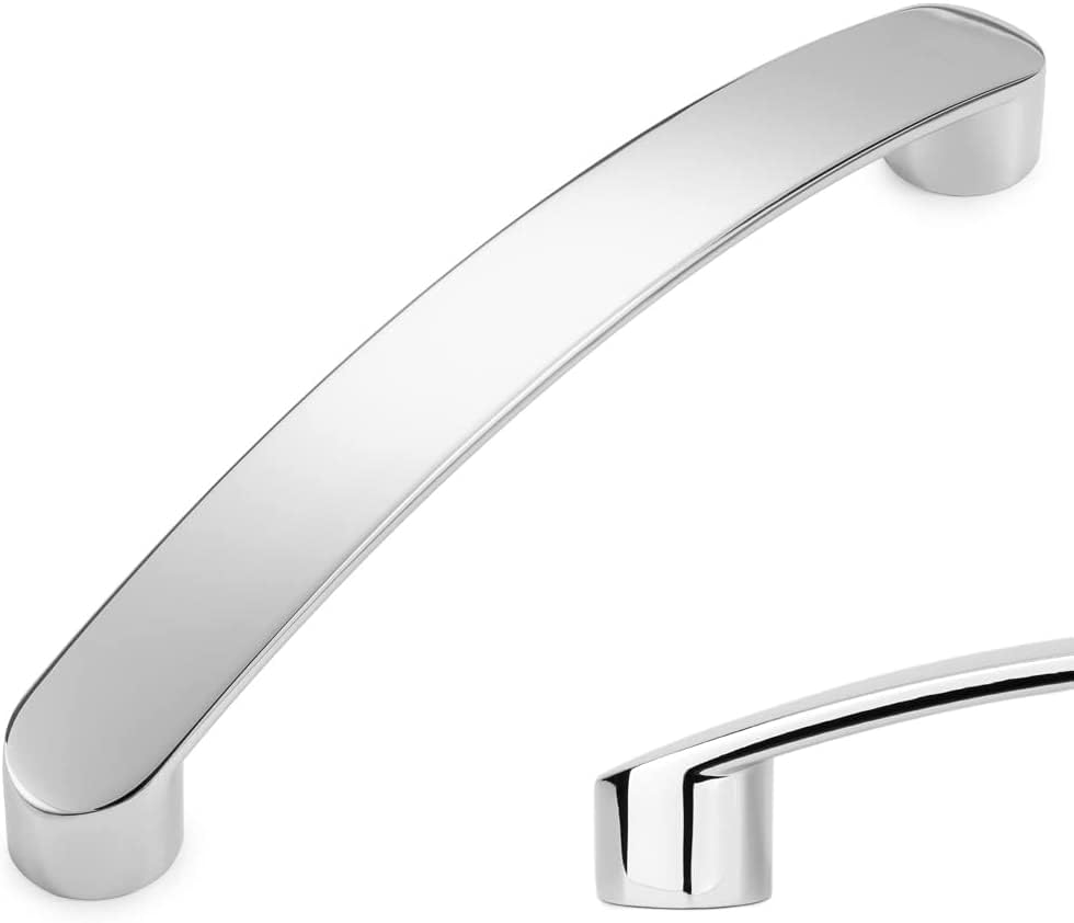 SYZOW Polished Chrome Cabinet Pulls,10 Pack 96mm Kitchen Cabinet Handles Drawer Pulls Kitchen Hardware for Cabinets Cupboard Closet Bathroom Dresser