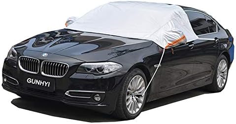 GUNHYI Windshield Sun Shade - Blocks UV Rays Sun Visor Protector, Sunshade Keeps Your Vehicle Cool，With Mirror Pocket Fit jeep Suv Truck(270x170 CM)