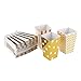 NUOLUX Popcorn Boxes Cardboard Candy Container 50pcs Gold Color