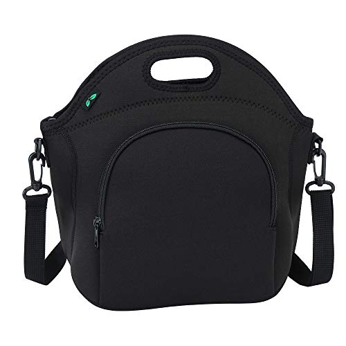 Neoprene Lunch Box Insulated Lunch Bag Tote with Strap Zipper Pocket for Work Picnic by F40C4TMP (N2)