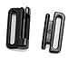 ESUBACA 20set Craft Plastic Black Tape Closure Hook & Clasp Fasteners Sew on Clothes Bra Clip Hooks Sewing Supplies Nk162