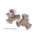 Forgun 2Pcs 17mm Microwave Oven Turntable Roller Guide Support Coupler Tray Shaft