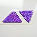 Domed Triangle Purple Reflective Decals Violet Glitter Night Gloss 3D Gel Rear Resin Motorcycle Sticker Badge Reflector Bike Bicycle Car Helmet Trunk Tailgate Self Adhesive Tri Anglethumb 3