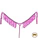 HILASON Pink Horse Breast Collar Flat Braided Paracord Crystal Fringesthumb 1