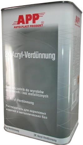 App 2 K Acrylic Thinner 5 Litre Canister 030130