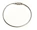 Drhob 10PCS Stainless Steel Wire Keychain Cable Key Luggage tag rope Ring for Outdoor Hiking