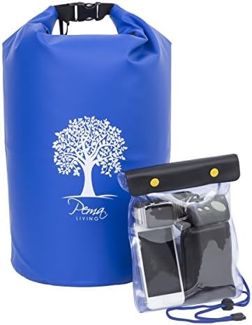 Pema Living Waterproof Dry Bag Backpack – FREE WATERPROOF POUCH - Ultimate Dry Sack for Backpacking – Duffle Bags - Dry Gear Sacks for Kayaking, Boating, Fishing, Hiking, Camping &amp; Travel (20L)