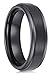 Black Tungsten Carbide Rings Men Women 6mm 8mm Wedding Bands Tungsten Engagement Promise Brushed Comfort Fit