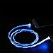 LED Charging Cable 10ft Compatible for iPhone 11/11 Pro/11 Pro Max/Xs/XS Max/XR/X / 8/8 Plus / 7/7 Plus More, Momen LED Visible Flowing Charging Cord with 5 Light Modes(Blue Light)