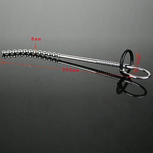 Iwynce(TM) Long Urethral Beads Joy Stick Training Rider Male Stainless Steel Urethral