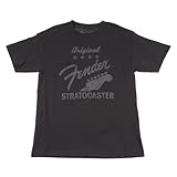 Fender Original Strat T-Shirt, Charcoal, Large