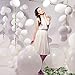 58 Pieces White Balloons 12 inch 18 inch 36 inch White Latex Round Balloons with 65 Feet Long Artificial Vines for Baby Shower Wedding Birthday Party Decorations