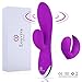 Vibrator ， Louviva Rabbit Vibrating G-spot Vibrator Massage 20 Frequency Vagina Clitoris Stimulation Silicone Waterproof Quiet Adult Sex toys for Women or Couples