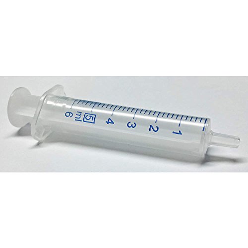 Plastic Syringe, Luer Slip, 5 mL, PK100