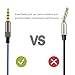 LANMU Replacement Cable For Sol Republic Master Tracks HD/Tracks HD2/Sol Republic V8/Sol Republic V10/Sol Republic 12/Sol Republic X3 Remote volume and Microphone Cable , Blue