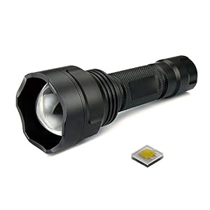 Image of WKDUN INC UF-1505 LED Flashlight 18650 Zoom Torch Waterproof Flashlights CREE 1600lumens Single mode led Zoomable light For 1x18650 3.7v battery(Torch only)